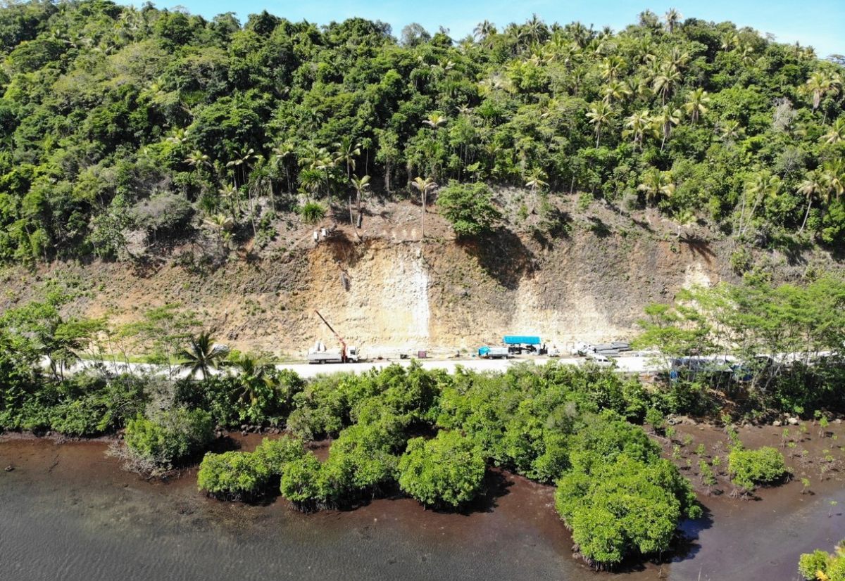 MALINAO-GENERAL LUNA ROAD SIARGAO ROCKFALL PROTECTION MALINAO-GENERAL LUNA ROAD SIARGAO ROCKFALL PROTECTION