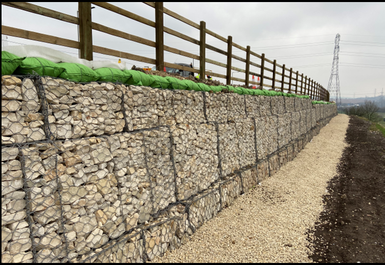RETAINING WALL SUPPORTING A630 RETAINING WALL SUPPORTING A630