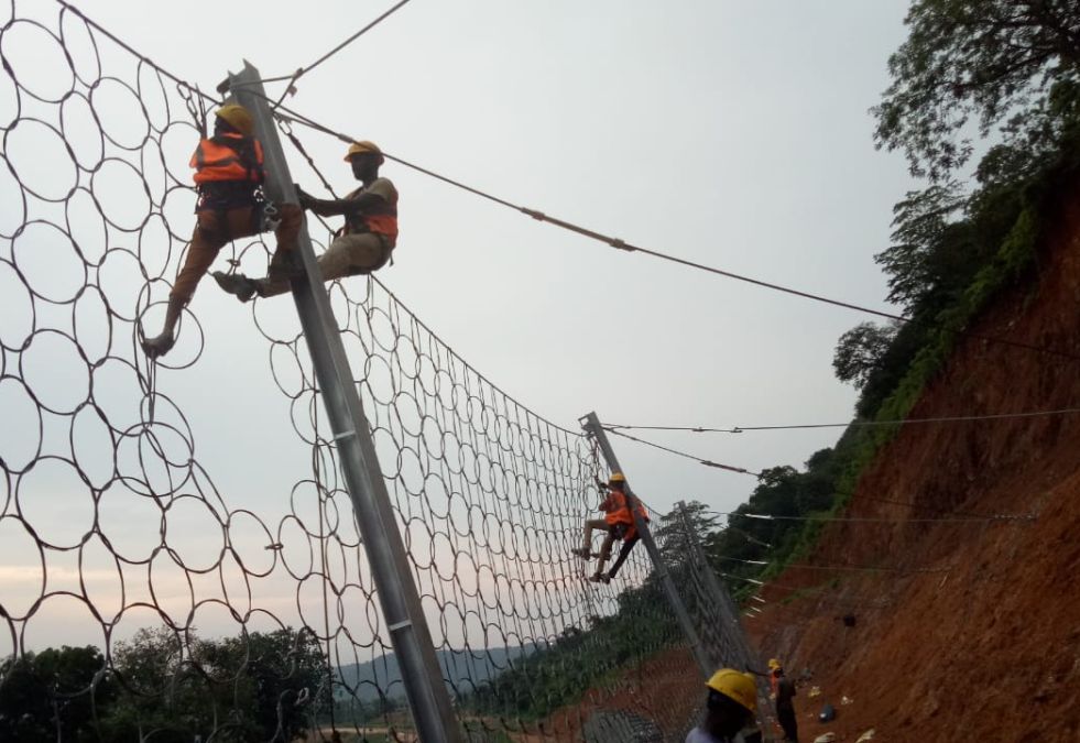 ROCKFALL MITIGATION WORKS- RAILWAY LINE-NEAR CH 14 – ANPARA ROCKFALL MITIGATION WORKS- RAILWAY LINE-NEAR CH 14 – ANPARA